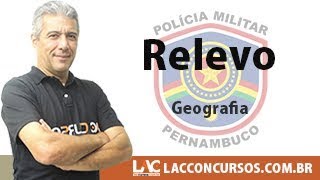 Curso PMPE  Geografia do Brasil  Relevo [upl. by Eulau]