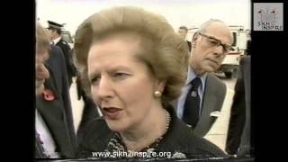 Margaret Thatchers disgust at Sikhs1984 funeral of Indira Gandhi [upl. by Garry714]