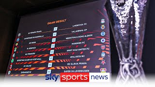 The Europa League round of 16 draw has been announced [upl. by Alithia937]