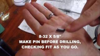 Do away with Roll pins DIY threaded pin modification [upl. by Innos]