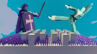 100x TAEKWONDO ARMY vs 100x EVERY MELEE ARMY  Totally Accurate Battle Simulator TABS [upl. by Nivert38]