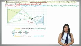 Trouver le rapport dune homothétie méthode n°2 [upl. by Groos535]