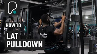 How To Do A Lat Pulldown [upl. by Etireuqram]