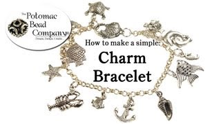 How to Make a Simple Charm Bracelet [upl. by Ahtnama]