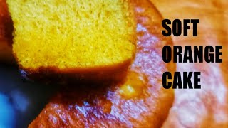 SOFT ORANGE SPONGE CAKE RECIPE WITHOUT OVEN৩ টা ডিম দিয়ে অরেঞ্জ স্পঞ্জ কেক রেরিপি। [upl. by Mallen]