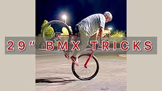 29” BMX BIKE TRICKS [upl. by Klina931]