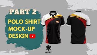 How to Create Polo Shirt Mockup Design for Cycling Club  Photoshop amp Illustrator Tutorial [upl. by Henleigh]