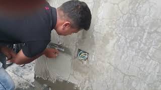 Large format tile installation with Kerakoll H40 Gel [upl. by Aurore]