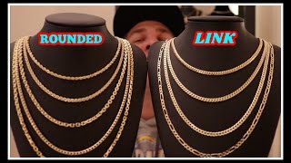 Rounded vs Link GOLD CHAINS What you need to know [upl. by French297]