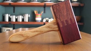 Make a Dead Blow Mallet with Finger Joints [upl. by Ysirhc]