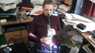 Weber Clarinet Concerto No 2 third movement slow technical work 27th may 2012 [upl. by Hussey47]