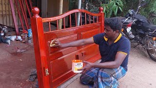 Padauk wood polish full work  how to polish padauk wood  royal wood polish work [upl. by Jezabel]