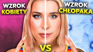 ♦ WZROK KOBIETY VS MĘŻCZYZNY bitwa makijaży 🥊 PÓŁ TWARZY challenge ♦ Agnieszka Grzelak Beauty [upl. by Lindberg]