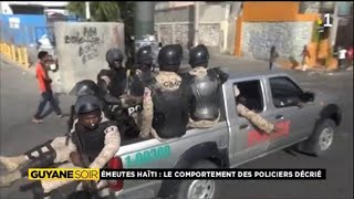 Émeutes Haiti Le comportement de la police décrié [upl. by Yebloc]