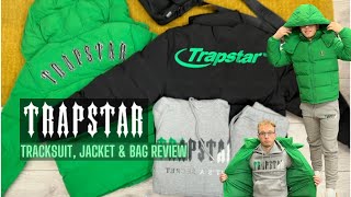 TRAPSTAR TRACKSUIT JACKET amp BAG REVIEW  No Sauce The Plug [upl. by Ecnarrat780]