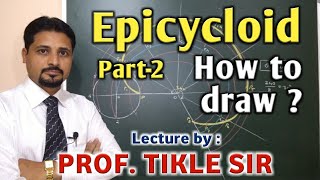 HOW TO DRAW EPICYCLOID IN ENGINEERING DRAWING AND GRAPHICS Part2 TIKLESACADEMYOFMATHS [upl. by Gilpin]