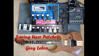 Roland GR55 Guitar Synth TutorialSaving and Naming User Patches [upl. by Eilram]