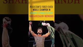 Shahzaib Rindh becomes Pakistan’s first ever world champion in Karate Combat event [upl. by Fairman]