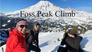 Climbing Foss Peak Tatoosh Range Mt Rainier National Park Jan 22nd 2022 [upl. by Eiramnwad917]