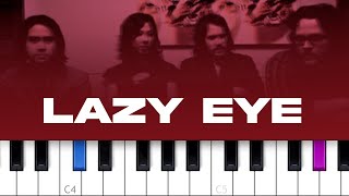 Silversun Pickups  Lazy Eye piano tutorial [upl. by Zednanref]