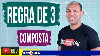 QUESTÃƒO DE CONCURSO MATEMÃTICA RESOLVIDA REGRA DE TRÃŠS COMPOSTA [upl. by Kifar]