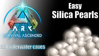 Unlimited Silica Pearls  Location of Pearl Caves Ark Survival Ascended  Easy Pearl The Island ARK [upl. by Ariik]