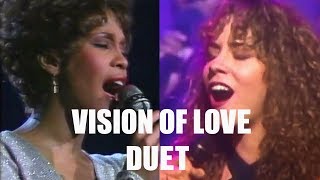 Vision Of Love  Whitney Houston ft Mariah Carey [upl. by Dutchman962]