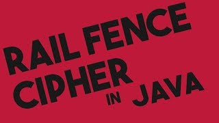 Rail Fence Encryption and Decryption in Java [upl. by Poyssick17]