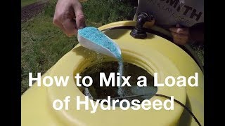 How to Mix a Load of Hydroseed [upl. by Knowles]