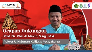 AICIS 2024  Ucapan Dukungan Rektor UIN Sunan Kalijaga Yogyakarta [upl. by Ataeb]