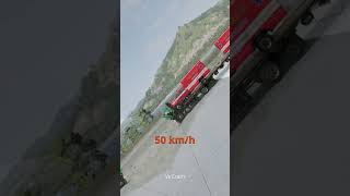 Different Speeds vs Bollards  BeamNG Drive Crash Test [upl. by Heeley873]