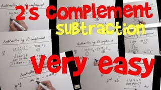 2s complement subtraction very easy [upl. by Chemarin]