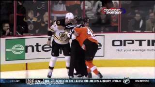 Zdeno Chara vs Jody Shelley Dec 17 2011 [upl. by Arul]