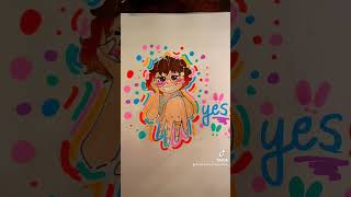 Meet me artist artwork tiktok meetme traditionalart [upl. by Winnick167]