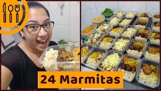 COMO FAZER E CONGELAR 24 MARMITAS PRÁTICAS E GOSTOSAS  VLOG  Simplifique com Dani Brito [upl. by Desta]