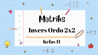 INVERS MATRIKS ORDO 2x2 [upl. by Ykcim]