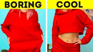 5minute makeover challenge for old clothes ✂ 👗 [upl. by Darwin]