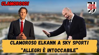 CLAMOROSO Tuona Elkann quotAllegri è intoccabilequot [upl. by Eintroc]