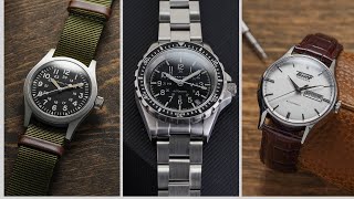 Los MEJORES Relojes Suizos Por Menos De 1000 14 Relojes de Tissot Hamilton Doxa Marathon y MÁS [upl. by Boigie]