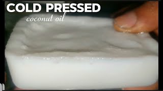 COLD PRESSED coconut oil  How to make oil from coconut at home coldpressedcoconutoil [upl. by Cheney858]