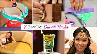 7 DIWALI Hacks You MUST Try  Decoration Ideas  LifeHacks Fun Anaysa [upl. by Ricardama654]