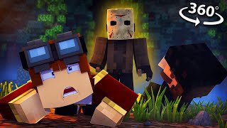 Can YOU ESCAPE Jason AGAIN in 360VR  Horror Minecraft VR Video [upl. by Kcirred]