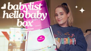 Babylist Hello Baby Registry Box Unboxing  babylist diaper box amp bottle box unboxing [upl. by Leone]