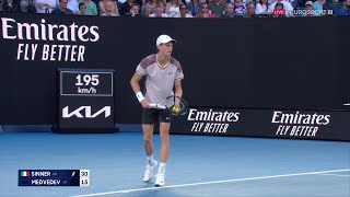 Jannik Sinner vs Daniil Medvedev AUSTRALIAN OPEN 2024 FINAL🔴 [upl. by Eulaliah134]