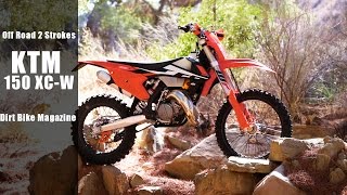 2017 KTM 150 XCW 2 Stroke  Dirt Bike Magazine [upl. by Aicercul79]