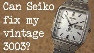 Vintage Seiko 3003 Quartz Off to the Seiko Service Center [upl. by Nycila]