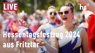 Der Hessentagsfestzug 2024 aus Fritzlar  Livestream [upl. by Blasien]