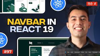 Create a Responsive Navbar in React JS ❤️‍🔥 [upl. by Ynaiffit]