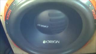 ORION HCCA 15 SUBWOOFER BASS TEST DEEP BASS SHAKING CAR [upl. by Wilow]