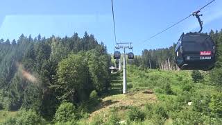 Hartkaiserbahn Ellmau Bergfahrt zur Mittelstation  SkiWelt Wilder Kaiser [upl. by Yllek]